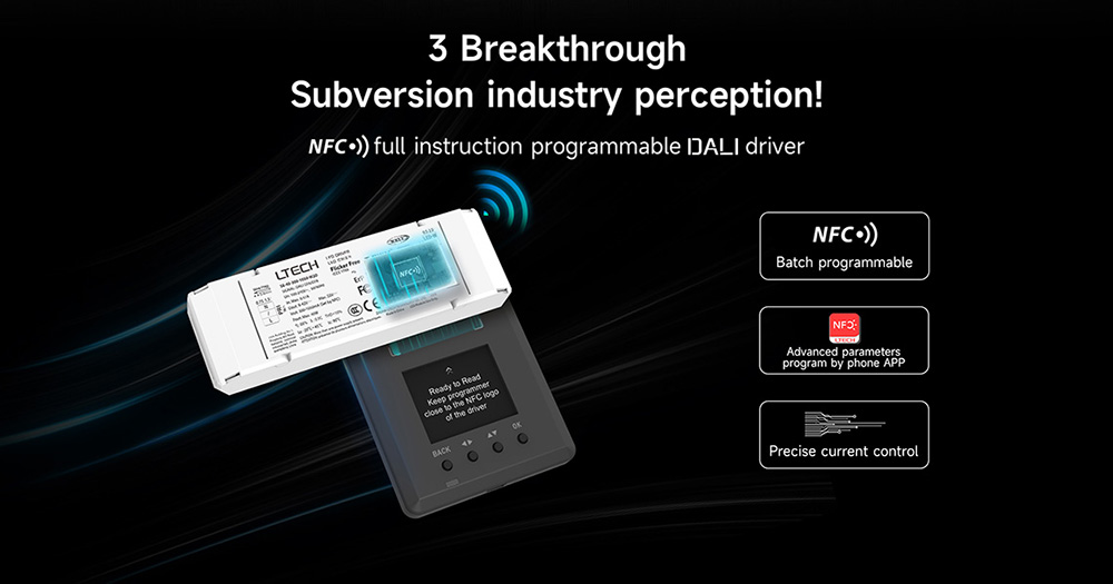 SE-40-300-1050-W1D 40W 300-1050mA NFC CC DALI DT6 LED driver